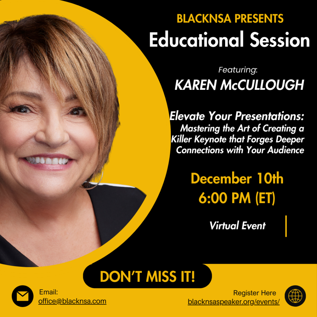 Captivate Any Audience: Karen McCullough's Secrets to Creating Unforgettable Keynotes