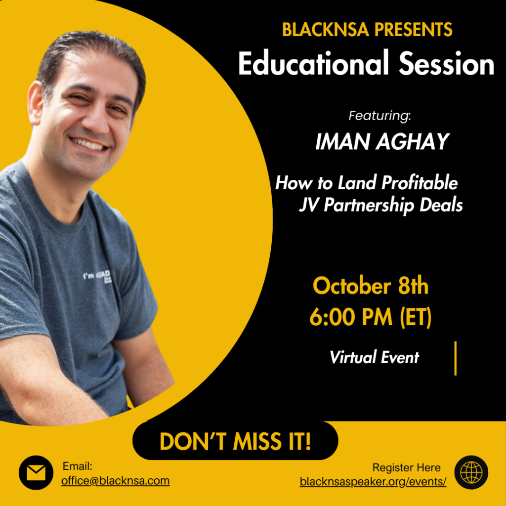 Master the Art of Profitable JV Partnerships with Iman Aghay's Proven System