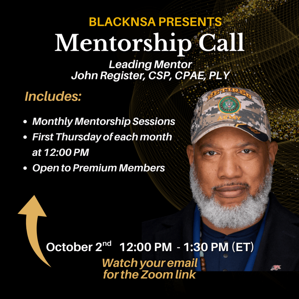 BlackNSA Mentoring Call with John Register, CPAE